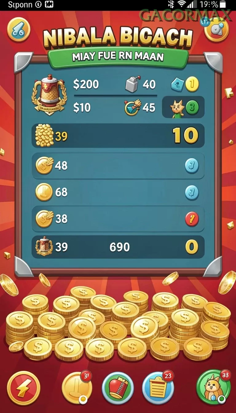 Cuplikan layar VIP555 — aktivitas
